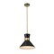 Z-Lite Soriano 1 Light Pendant, Matte Black & Heritage Brass 728P13-MB-HBR - alternate 1